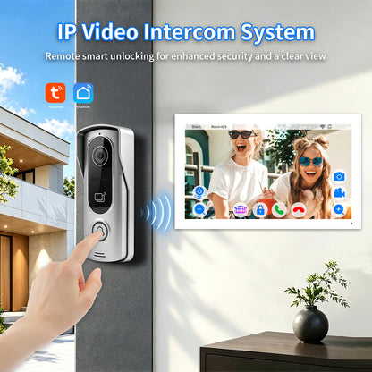 Anjielo Smart Tuya IP HD Video Intercom Doorbell System for Villa Home Access Control