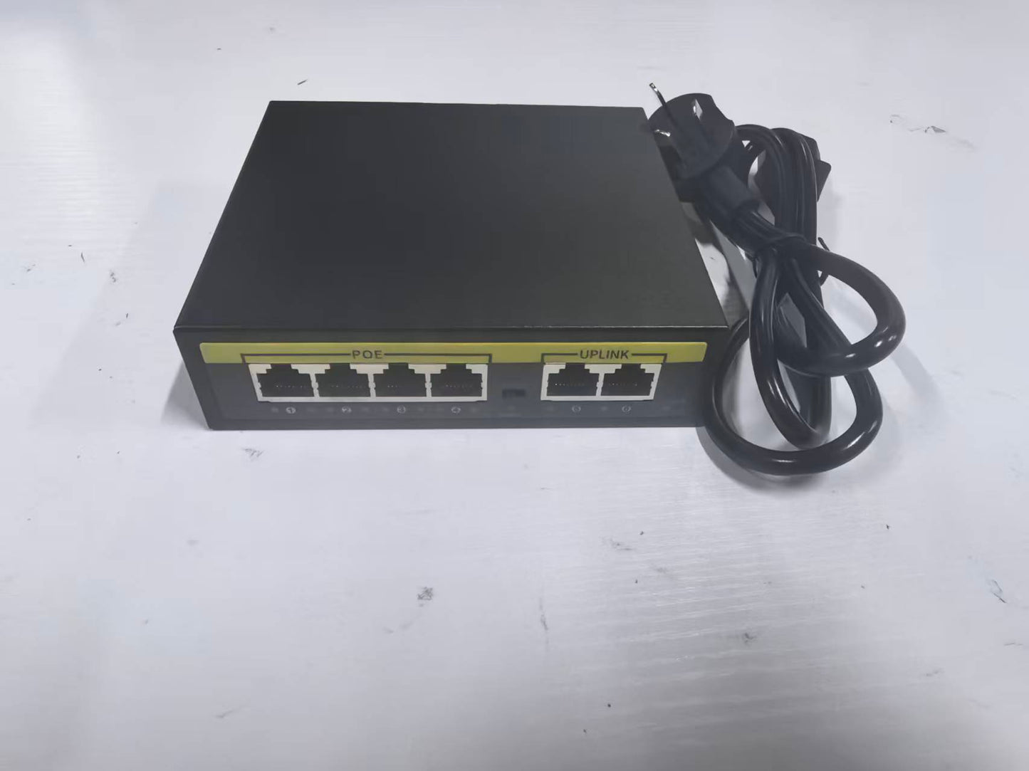 AnjieloSmart Newest 4+2/8+2 POE Switch Compatible with IPC Monitor and Wireless AP Device.