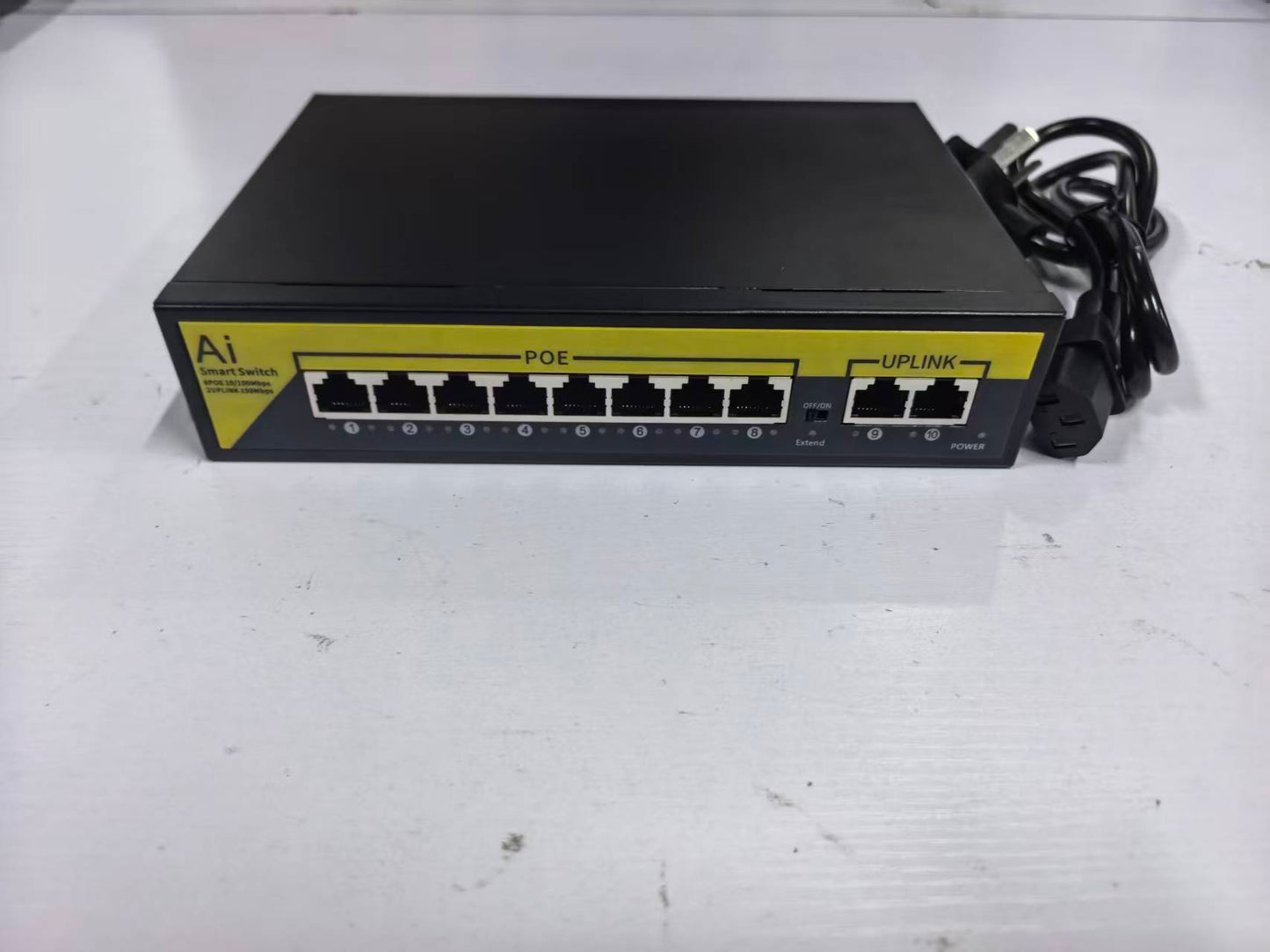 AnjieloSmart Newest 4+2/8+2 POE Switch Compatible with IPC Monitor and Wireless AP Device.