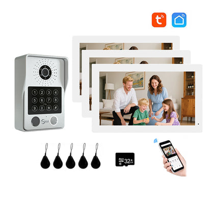 Anjielo Smart Advanced 4 Wired Smart Video Intercoms System Door Access Control Device with Clear Audio & Visual Connectivity Support IP Camera