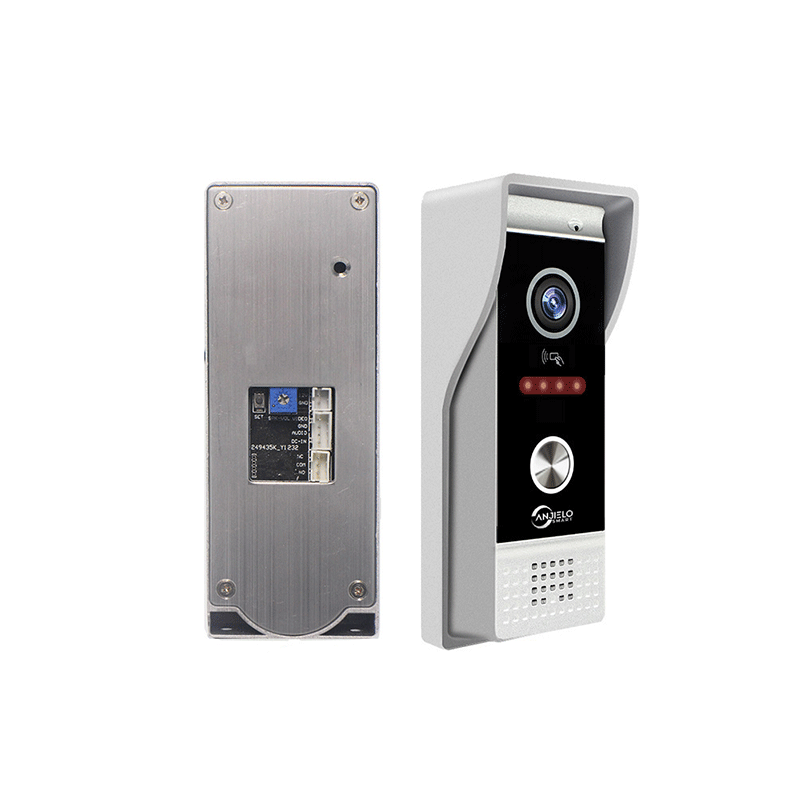 Anjielo Metal Doorbell Video Intercom Outdoor Unit Compatible CVBS/720P/1080P IP65 Waterproof Infrared Night Vision With RFID Swipe Card