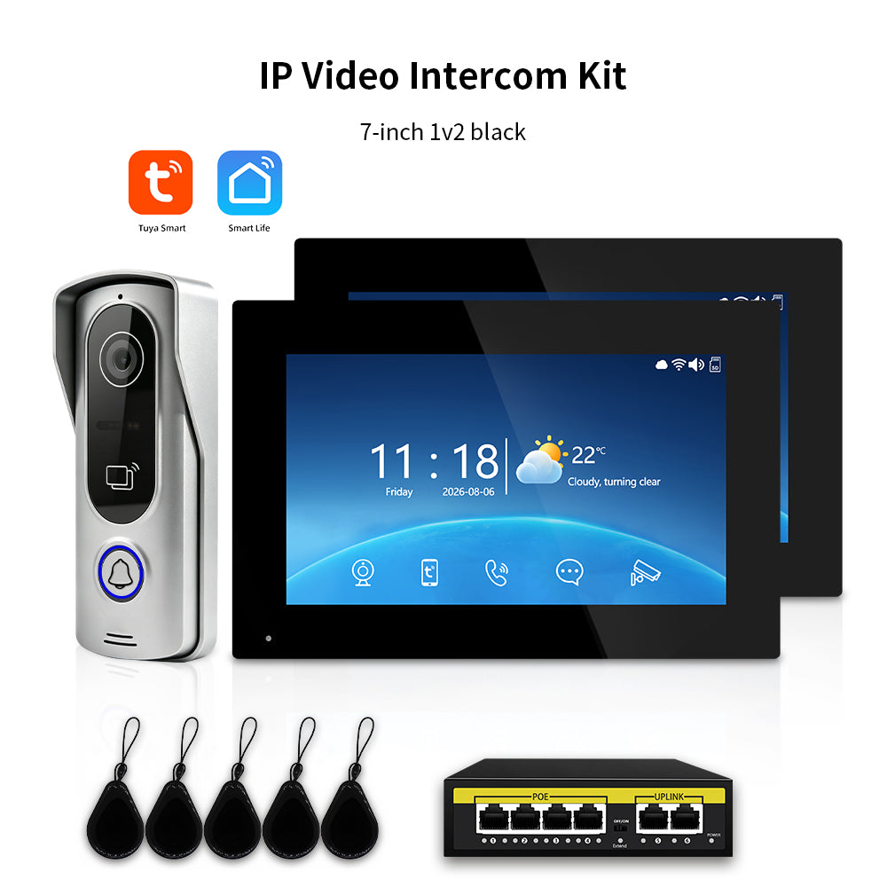 Anjielo Smart Tuya IP HD Video Intercom Doorbell System for Villa Home Access Control
