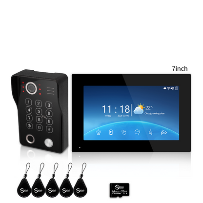 Anjielo 1080P Villa Video Intercom Tuya Smart IP65 Waterproof  4 Wire 5-in-1 Unlocking Video Intercom System
