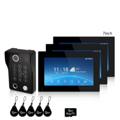 Anjielo 1080P Villa Video Intercom Tuya Smart IP65 Waterproof  4 Wire 5-in-1 Unlocking Video Intercom System