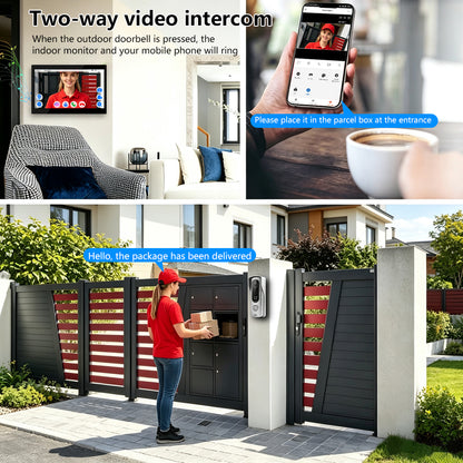 Anjielo Smart Tuya IP HD Video Intercom Doorbell System for Villa Home Access Control