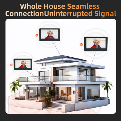 ANJIELOSMART TUYA WIFI HALOW  Wireless VIDEO DOORBELL - Easy Install Video Intercom for Home, HD 1080p, Real-Time Alert, iOS/Android App