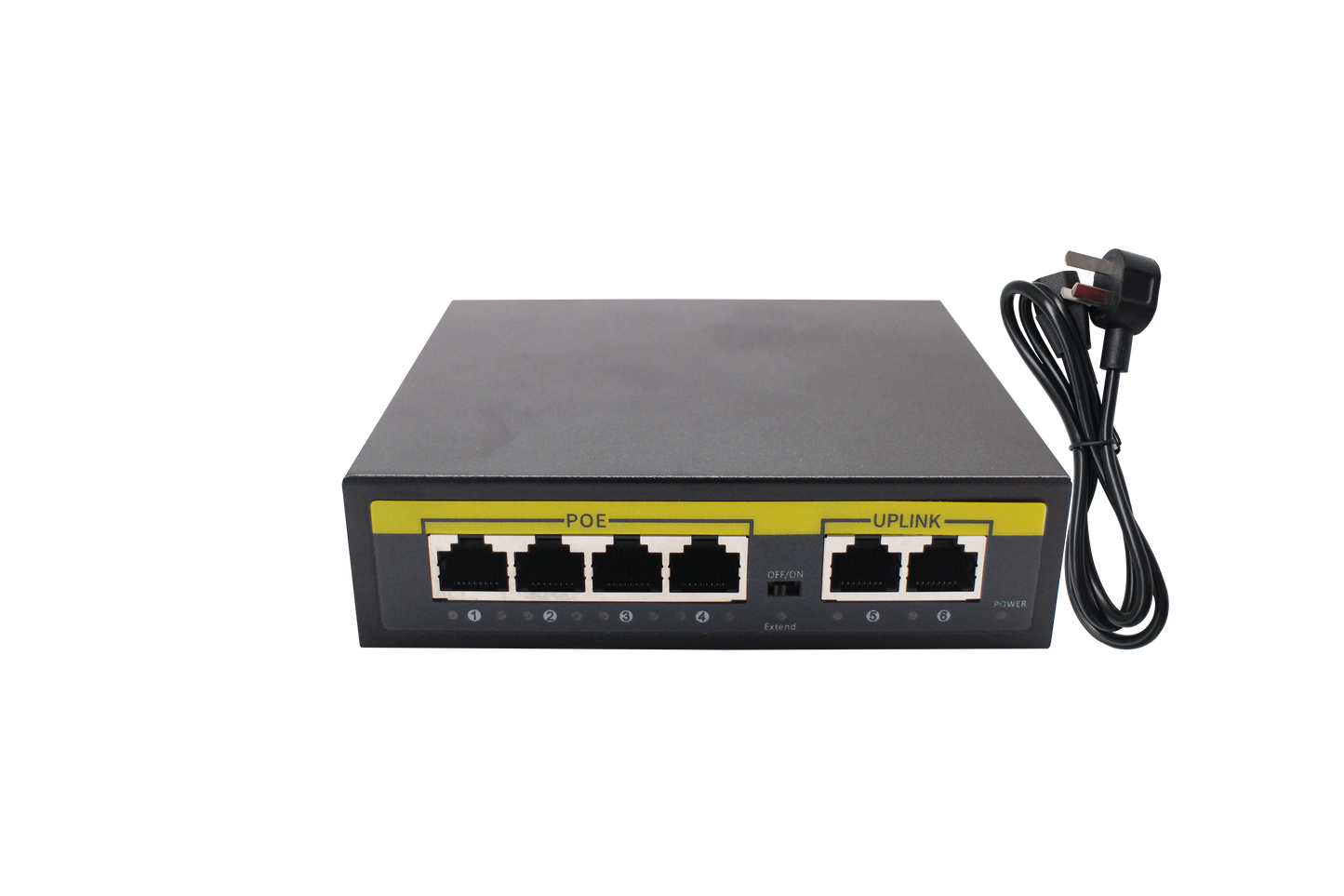 AnjieloSmart Newest 4+2/8+2 POE Switch Compatible with IPC Monitor and Wireless AP Device.