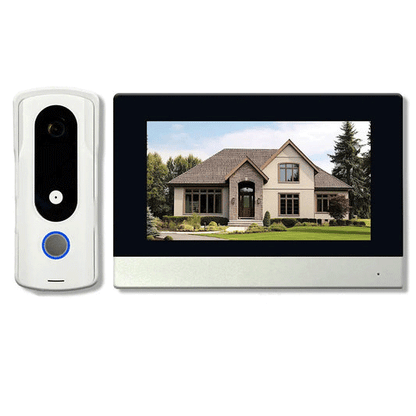 Anjielo Home security 2-wire video doorbell intercom system 7 inch touch screen with night vision