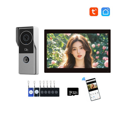 ANJIELO Smart Security Intercom System with 1080P 7/10-inch Touch Screen and Waterproof Door Phone, 140° Ultra-wide-angle Monitoring For Home