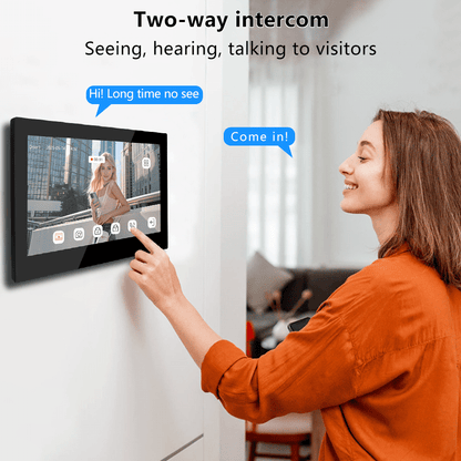AnjieloSmart Latest 2 Wired Video Intercom System Support tuya wifi 1080P Video Doorbell with Motion Detection for Villa