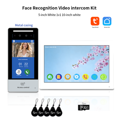 AnjieloSmart Newest Facial Recognition Video Intercom Multi-screen Display  IP AI Terminal For Multi-Apartment