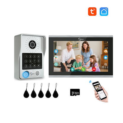 Anjielo Smart Advanced 4 Wired Smart Video Intercoms System Door Access Control Device with Clear Audio & Visual Connectivity Support IP Camera