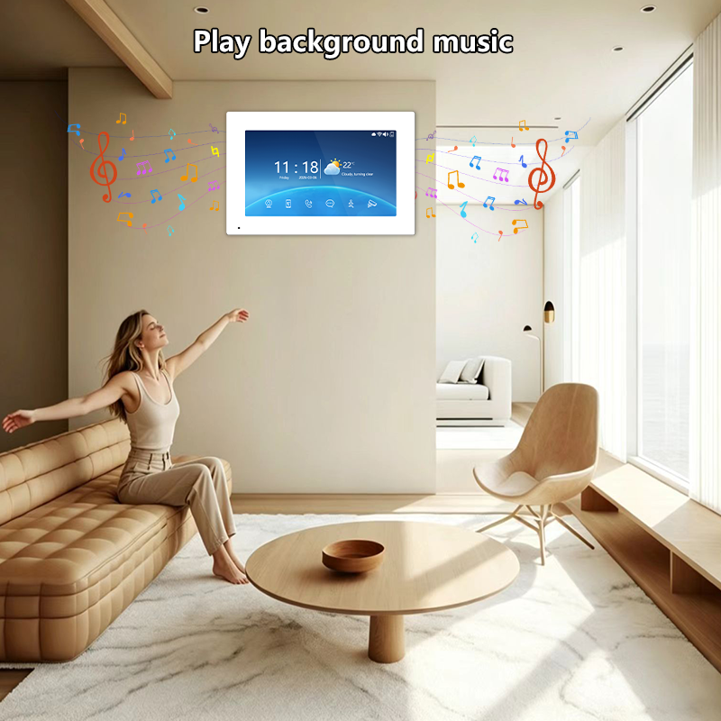 Anjielo 7 Inch 4-Wire Screen Villa Apartment Tuya Smart Life  Motion Detection Video Intercom System