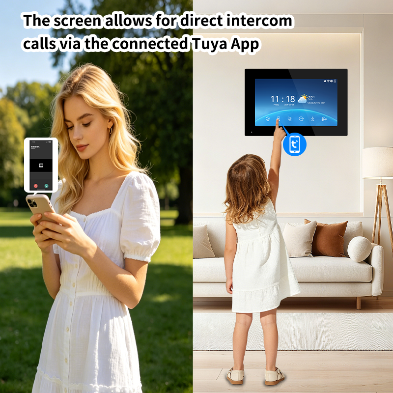 Anjielo IP65 Waterproof 7-Inch 10-Inch WiFi Villa Video Intercom System Tuya APP Controls  Doorbell Kit