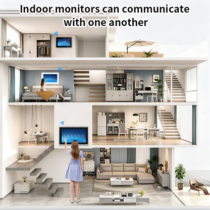 Anjielo Good Quality WIFI 1080P Video Door Phone 4-wire TUYA Smart Door Phone Intercom System Home Security Phone