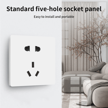 Anjielo smart five-hole socket ZigBee 3.0 wireless connection PC flame retardant material zero-live wire five-hole socket