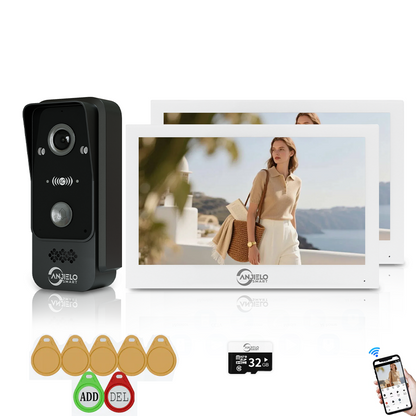 Anjielo Smart Tuya WiFi Doorbell Video Intercom System with 1080P HD Resolution and CCTV Security System for Villa.