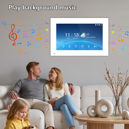 Anjielo Smart 4-Wire Tuya Video Intercom System 7/10 Inch Touch Screen Multi Family Video Door Phone 1080P IR Night Vision RFID Card Unlock