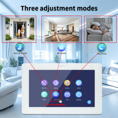 Anjielo Tuya Economic IP65 Waterproof 4-Wire Video Door Phone Intercom System for Villa Home