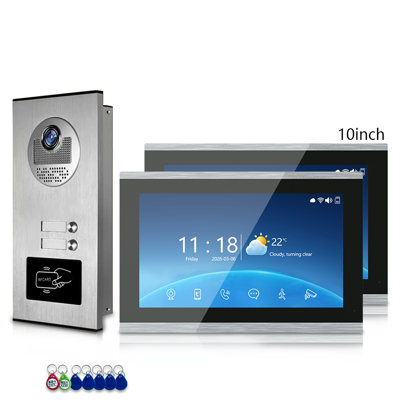 Anjielo 7 Inch 4-Wire Screen Villa Apartment Tuya Smart Life  Motion Detection Video Intercom System