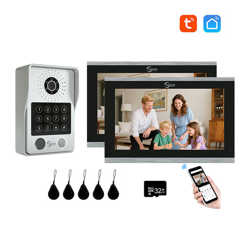 Anjielo Smart Advanced 4 Wired Smart Video Intercoms System Door Access Control Device with Clear Audio & Visual Connectivity Support IP Camera