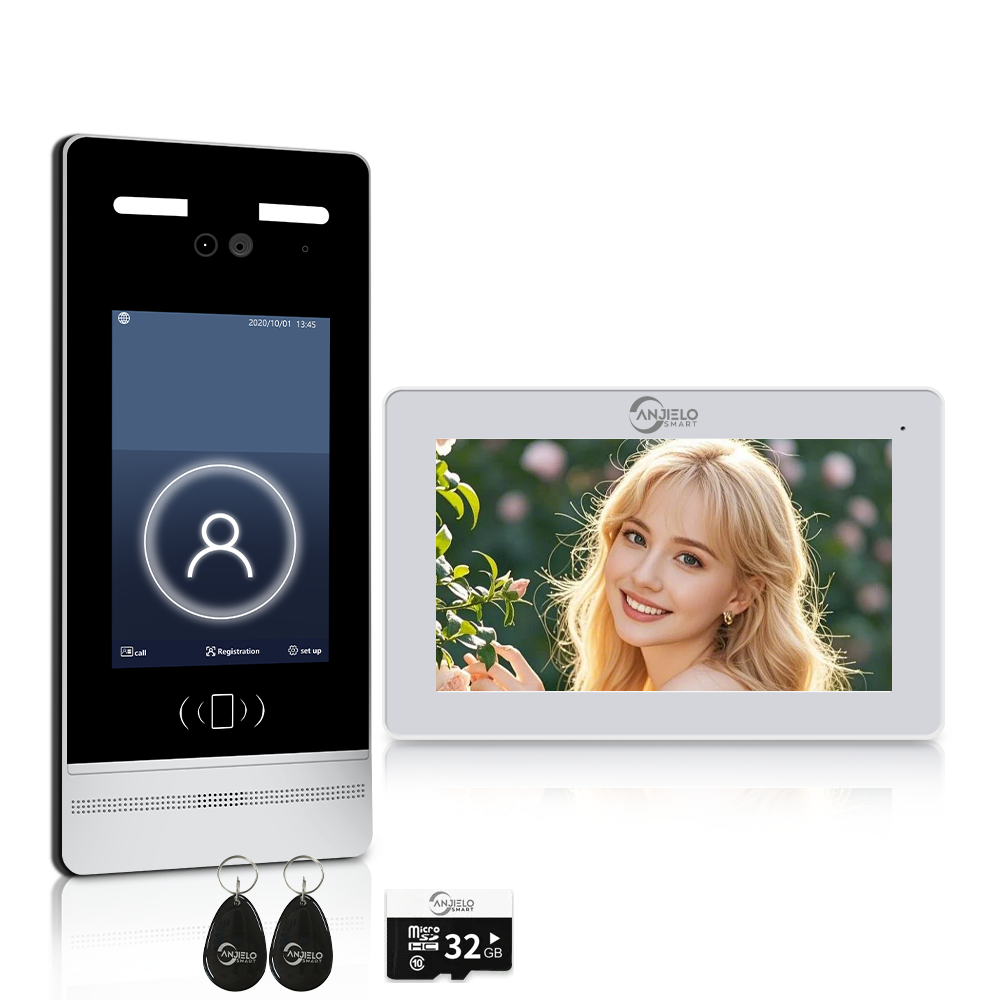 Anjielo Smart Advanced facial recognition authentication, supporting card, password, and face authentication, freeing your hands for convenient entry and exit