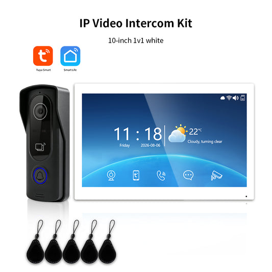Anjielo Smart Tuya IP HD Video Intercom Doorbell System for Villa Home Access Control