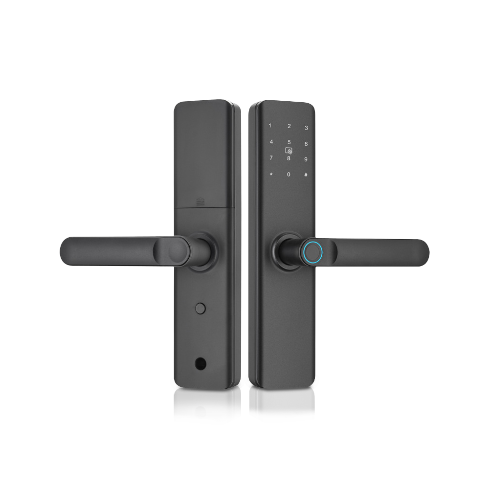 AnjieoSmart Quiet Smart Lock - Fingerprint Entry, Won't Wake Family, with Tamper Alert & Emergency USB Power