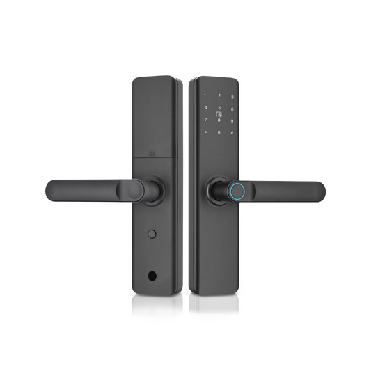 AnjieoSmart Quiet Smart Lock - Fingerprint Entry, Won't Wake Family, with Tamper Alert & Emergency USB Power