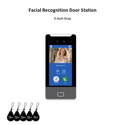 AnjieloSmart Newest Facial Recognition Video Intercom Multi-screen Display  IP AI Terminal For Multi-Apartment