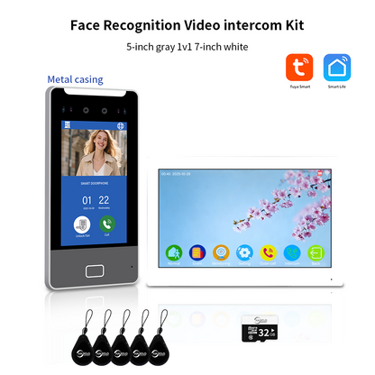 AnjieloSmart Newest Facial Recognition Video Intercom Multi-screen Display  IP AI Terminal For Multi-Apartment