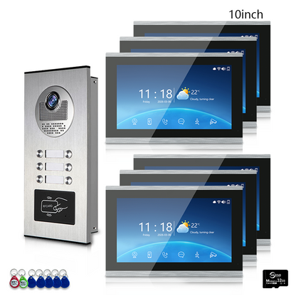 Anjielo 7 Inch 4-Wire Screen Villa Apartment Tuya Smart Life  Motion Detection Video Intercom System