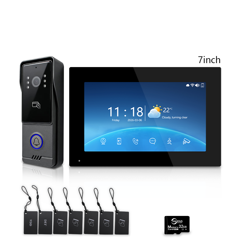 Anjielo Good Quality WIFI 1080P Video Door Phone 4-wire TUYA Smart Door Phone Intercom System Home Security Phone