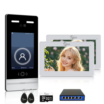 Anjielo Smart Advanced facial recognition authentication, supporting card, password, and face authentication, freeing your hands for convenient entry and exit