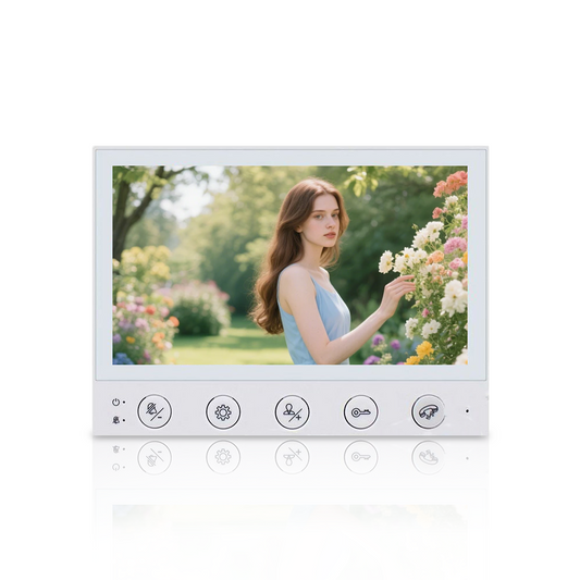 Anjielo Smart CVBS 4 Wired Video Intercom 7 Inch HD Display CVBS Video Intercom Systems With Night Vision for HOME