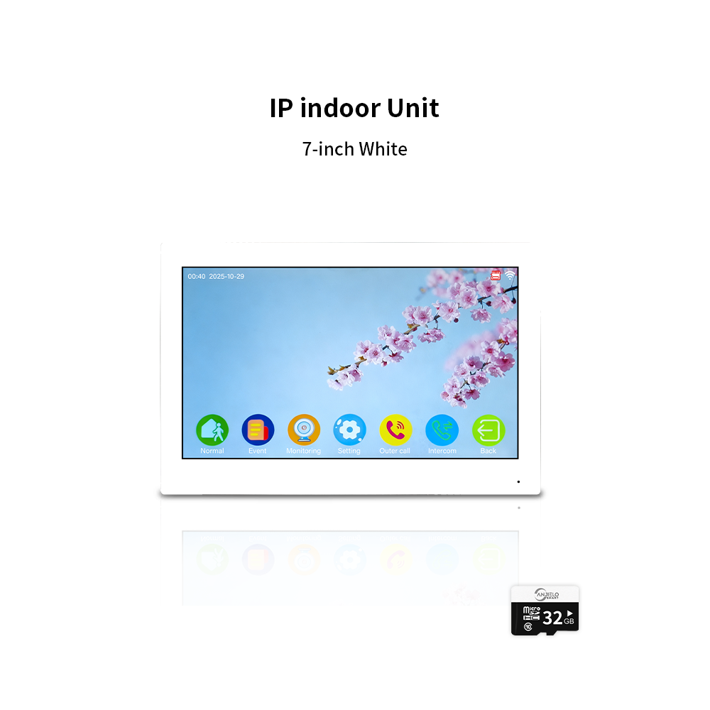 AnjieloSmart Newest Facial Recognition Video Intercom Multi-screen Display  IP AI Terminal For Multi-Apartment