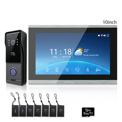 Anjielo Good Quality WIFI 1080P Video Door Phone 4-wire TUYA Smart Door Phone Intercom System Home Security Phone