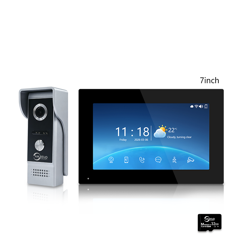 Anjielo IP65 Waterproof 7-Inch 10-Inch WiFi Villa Video Intercom System Tuya APP Controls  Doorbell Kit