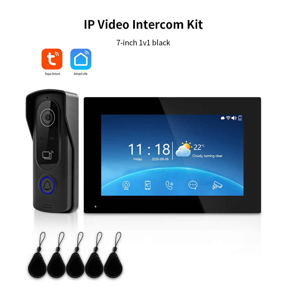 Anjielo Smart Tuya IP HD Video Intercom Doorbell System for Villa Home Access Control