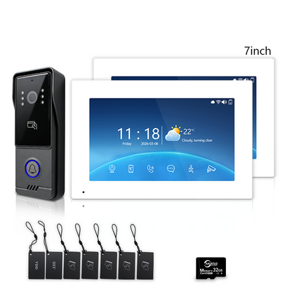 Anjielo Good Quality WIFI 1080P Video Door Phone 4-wire TUYA Smart Door Phone Intercom System Home Security Phone