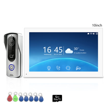 Anjielo Smart 2-Wire Two Way Audio Video Intercom System, 7/10 Inch Touch Monitor, Tuya App Remote Unlock  Home Security Door Phone
