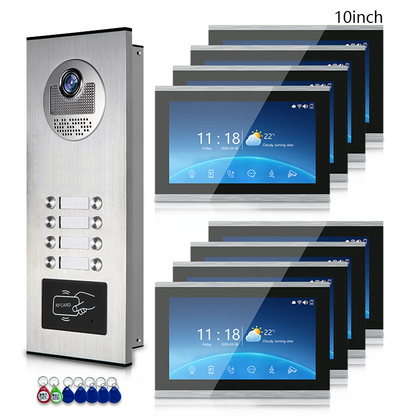 Anjielo 7 Inch 4-Wire Screen Villa Apartment Tuya Smart Life  Motion Detection Video Intercom System
