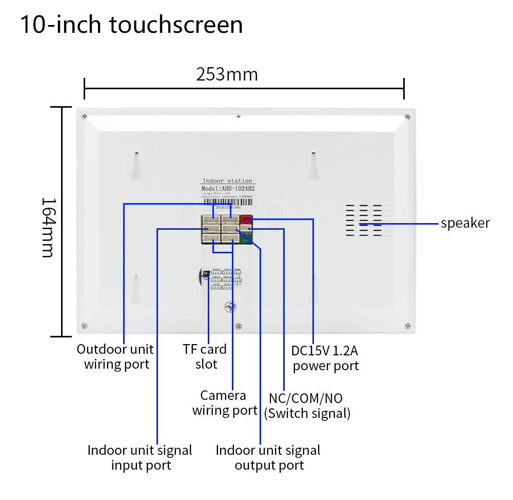 Anjielo 7/10 Inch 4-Wire WiFi Video Intercom System with 5-in-1 Unlock Fingerprint RFID Password App for Home Apartment