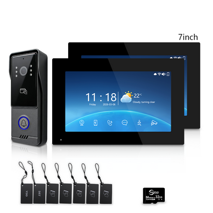 Anjielo Good Quality WIFI 1080P Video Door Phone 4-wire TUYA Smart Door Phone Intercom System Home Security Phone