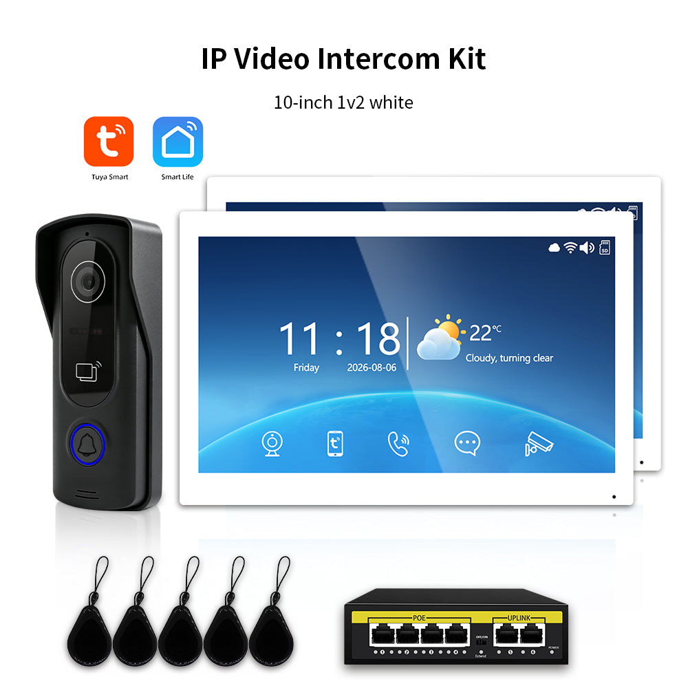 Anjielo Smart Tuya IP HD Video Intercom Doorbell System for Villa Home Access Control
