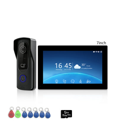 Anjielo Smart 2-Wire Two Way Audio Video Intercom System, 7/10 Inch Touch Monitor, Tuya App Remote Unlock  Home Security Door Phone