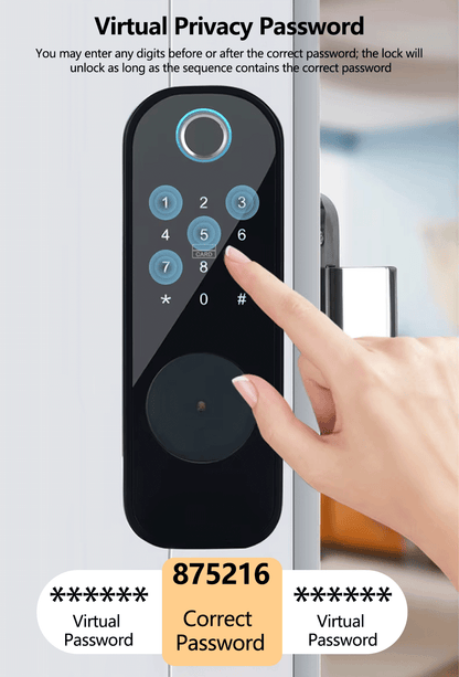 Anjielo Wireless Tuya Smart Fingerprint Lock All-in-One and Wire-Free lock Semiconductor Fingerprint Recognition