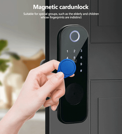 Anjielo Wireless Tuya Smart Fingerprint Lock All-in-One and Wire-Free lock Semiconductor Fingerprint Recognition