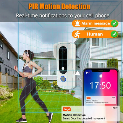 Anjielo Home security 2-wire video doorbell intercom system 7 inch touch screen with night vision