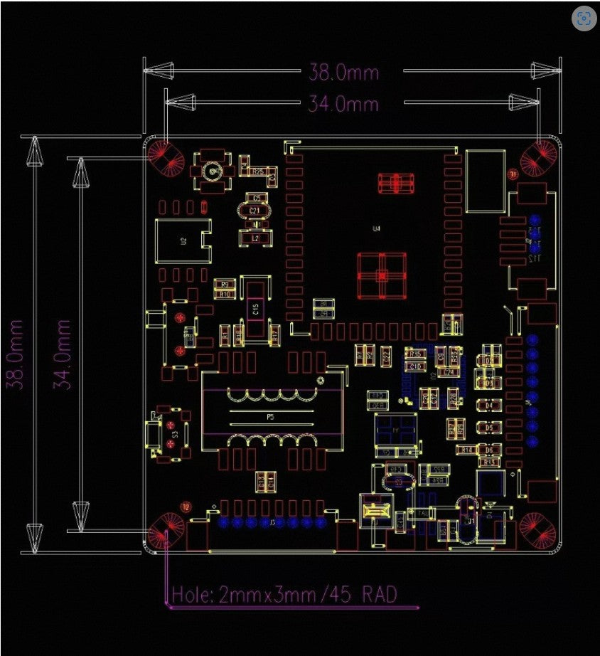 Anjielo WiFi Halow graphics integrated transmission 802.11AH low-frequency module UAV human graphics transmission module